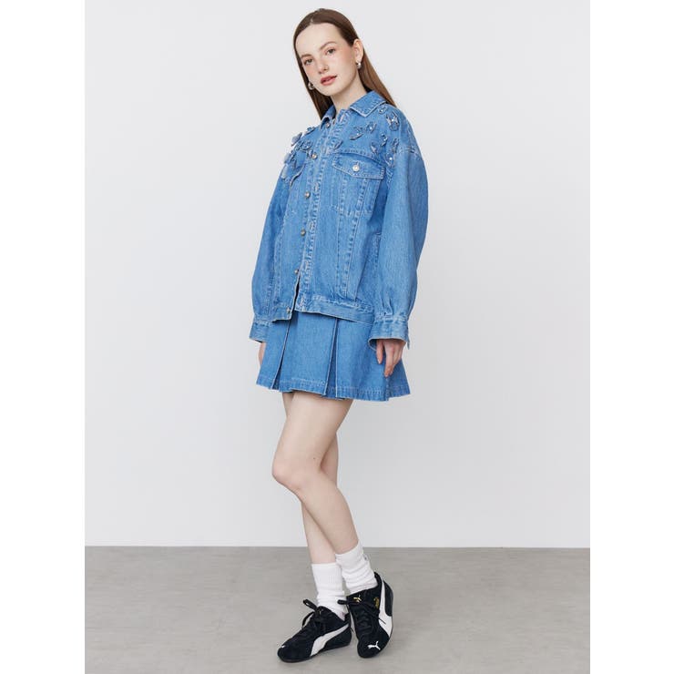 DENIM TUCK MINI SK/デニムタックミニスカート | CALNAMUR | 詳細画像7