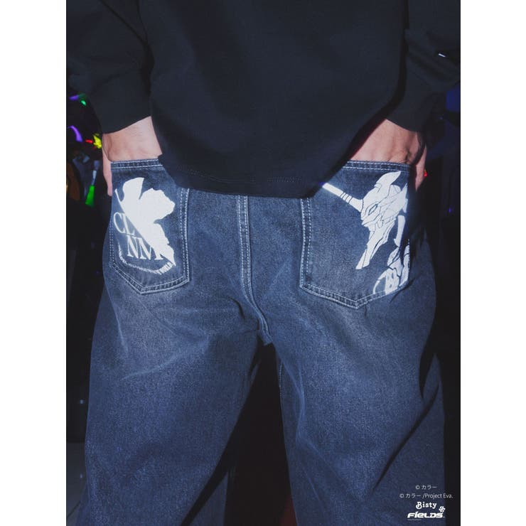 エヴァンゲリオンコラボ　デニムパンツ　EVA-01 DENIM PT エヴァンゲリオンコラボ】 EVA-01 DENIM PT（デニムパンツ