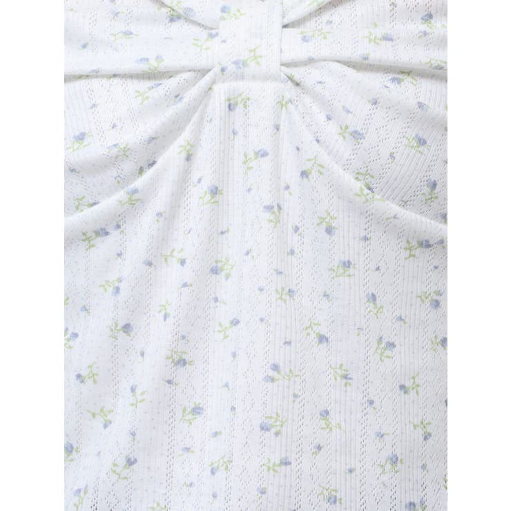 PETIT FLOWER RIBBON TSHIRTS/小花柄リボンTシャツ | CALNAMUR | 詳細画像15 
