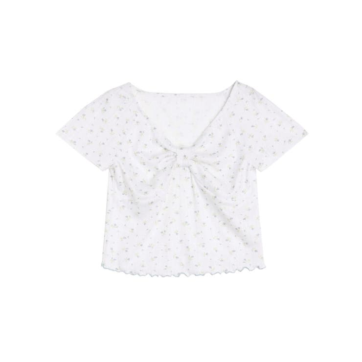 PETIT FLOWER RIBBON TSHIRTS/小花柄リボンTシャツ | CALNAMUR | 詳細画像17 