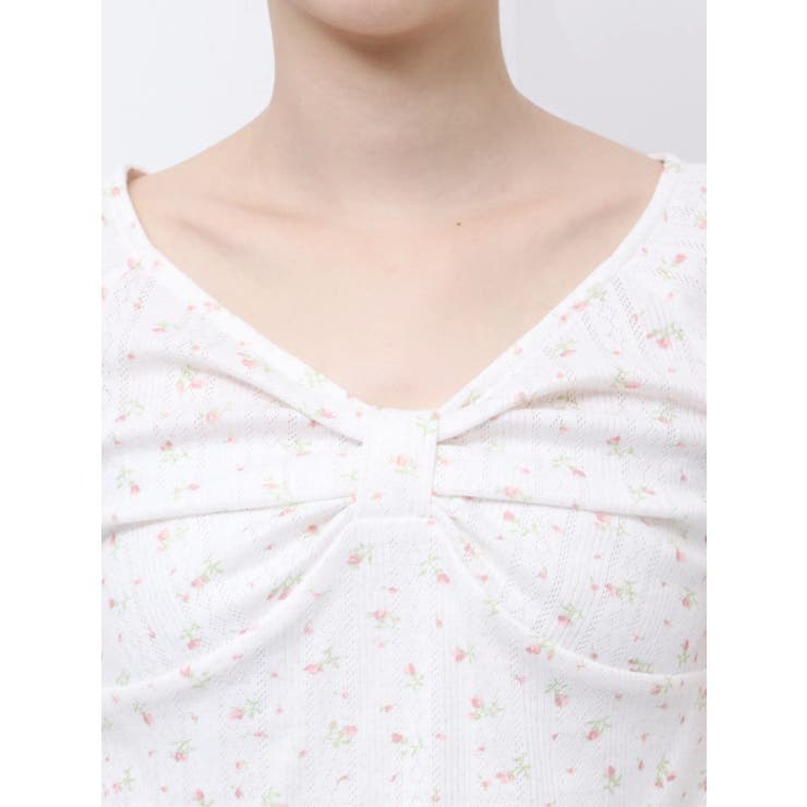 PETIT FLOWER RIBBON TSHIRTS/小花柄リボンTシャツ | CALNAMUR | 詳細画像9 