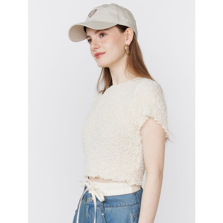 SHINY TEXTURE CROPPED[品番：MKSW0063081]｜CALNAMUR