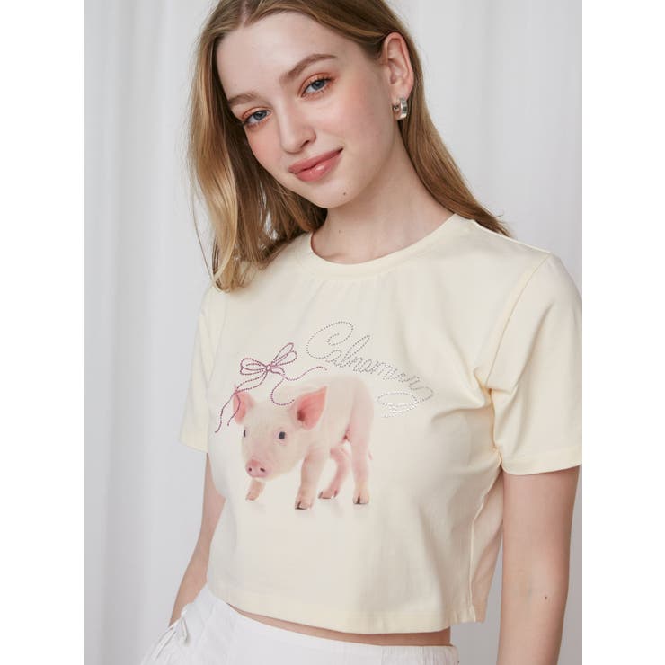 イエロー | PIGLET RIBBON BIJOU | CALNAMUR