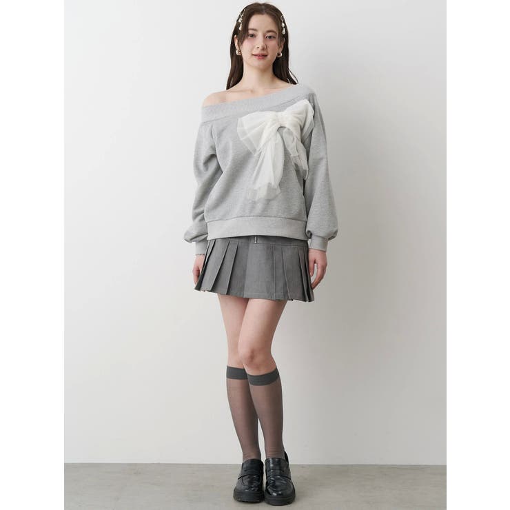 2WAY RIBBON SWEAT/2WAYリボンスウェット[品番：MKSW0064214