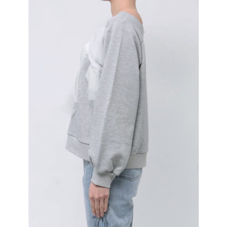 2WAY RIBBON SWEAT/2WAYリボンスウェット[品番：MKSW0064214
