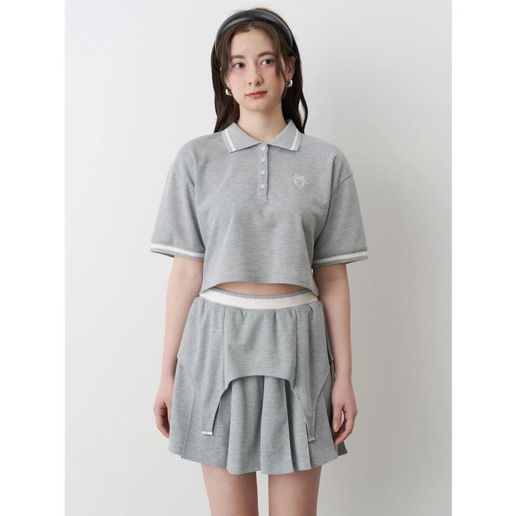 PPG ポロシャツとスカートセット　セットアップ　ネイビー PPG ポロシャツとスカートセット セットアップ ネイビー