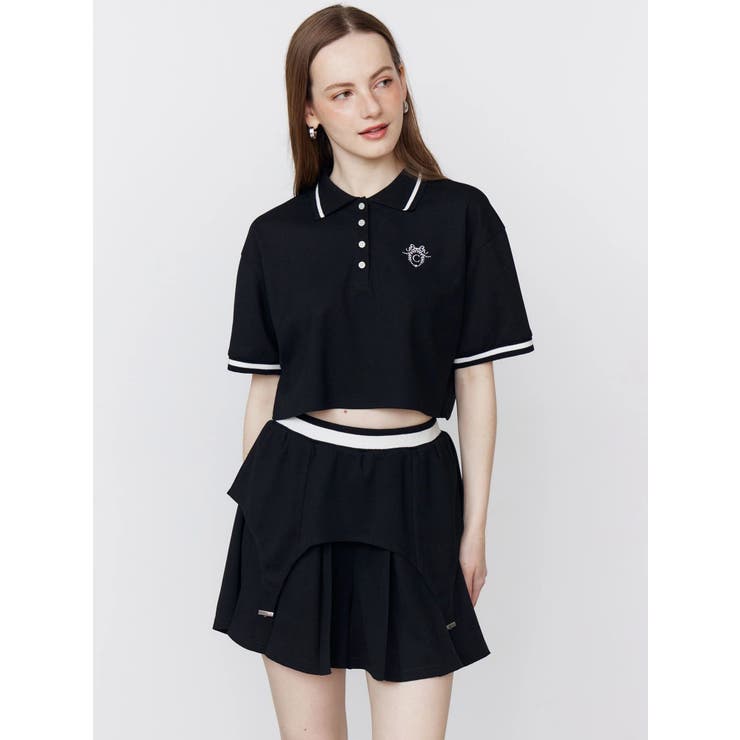 PPG ポロシャツとスカートセット　セットアップ　ネイビー PPG ポロシャツとスカートセット セットアップ ネイビー