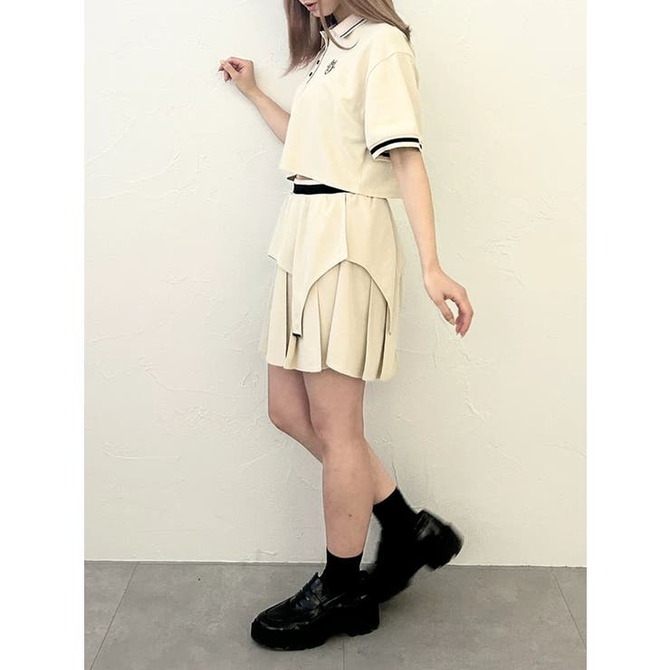 未使用 NBB WEEKEND セットアップ スキッパーポロ × スカート 0 未使用 NBB WEEKEND セットアップ スキッパーポロ × スカート 0