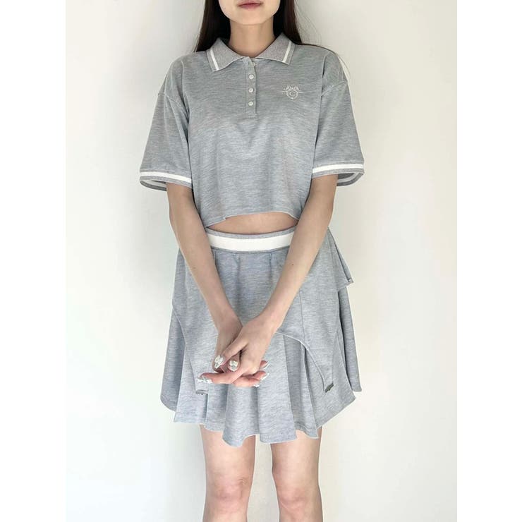 グレー | POLO×SK SET UP/ポロ×スカートセットアップ【セットアイテム】 | CALNAMUR