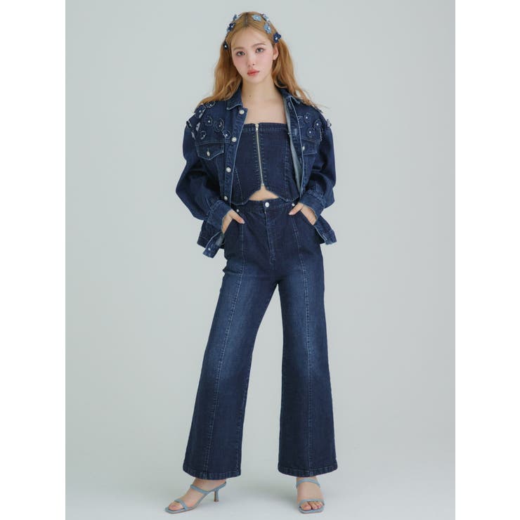 BACK RIBBON DENIM | CALNAMUR | 詳細画像3 