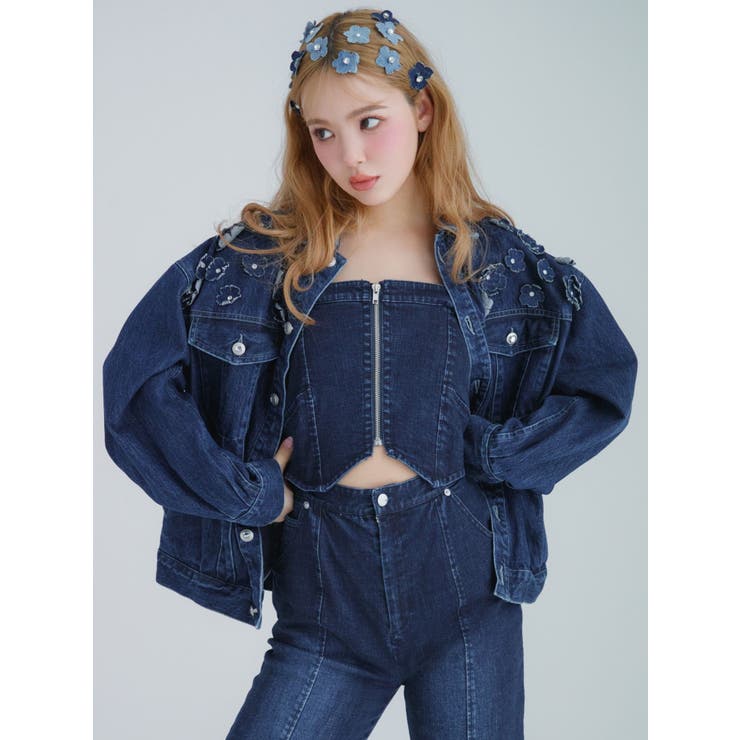 BACK RIBBON DENIM | CALNAMUR | 詳細画像4 