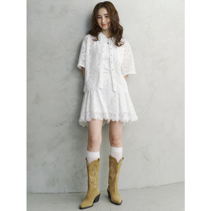 FLOWER LACE HALF | CALNAMUR | 詳細画像9 
