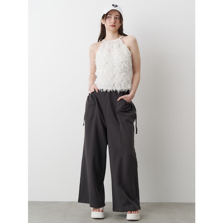 POCKET GATHER SWEAT PT/ポケットギャザースウェットパンツ | CALNAMUR | 詳細画像4 