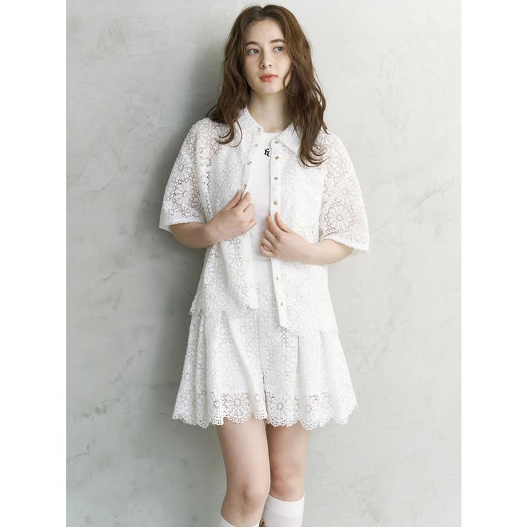 FLOWER LACE CULOTTES/フラワーレースキュロット | CALNAMUR | 詳細画像11 