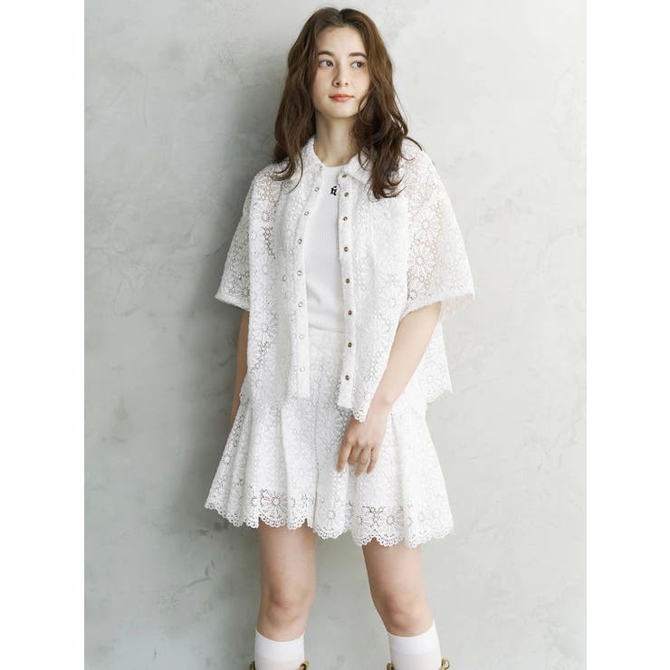 FLOWER LACE CULOTTES/フラワーレースキュロット | CALNAMUR | 詳細画像12 