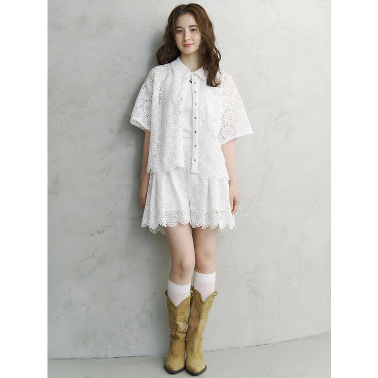 FLOWER LACE CULOTTES/フラワーレースキュロット | CALNAMUR | 詳細画像15 