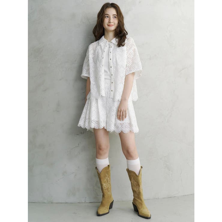 FLOWER LACE CULOTTES/フラワーレースキュロット | CALNAMUR | 詳細画像16 