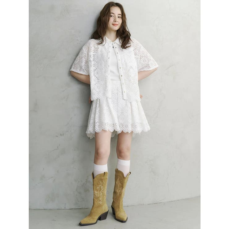 FLOWER LACE CULOTTES/フラワーレースキュロット | CALNAMUR | 詳細画像18 