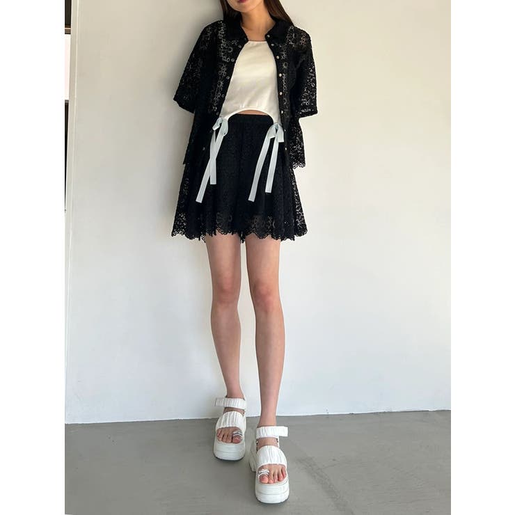 FLOWER LACE CULOTTES/フラワーレースキュロット | CALNAMUR | 詳細画像2 