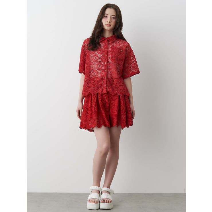 FLOWER LACE CULOTTES/フラワーレースキュロット | CALNAMUR | 詳細画像21 