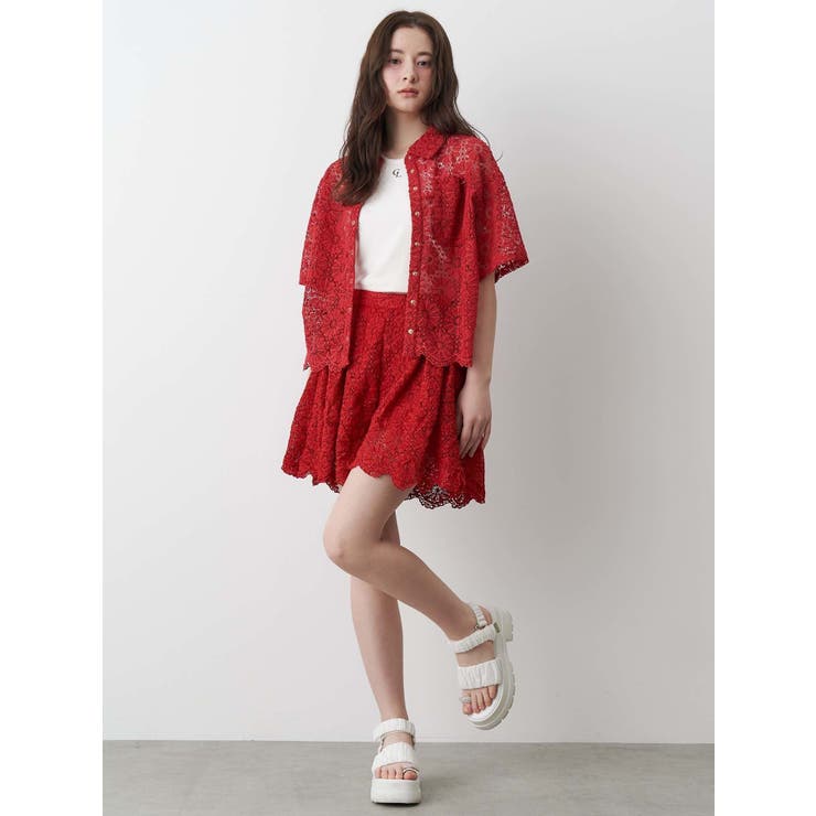 FLOWER LACE CULOTTES/フラワーレースキュロット | CALNAMUR | 詳細画像24 