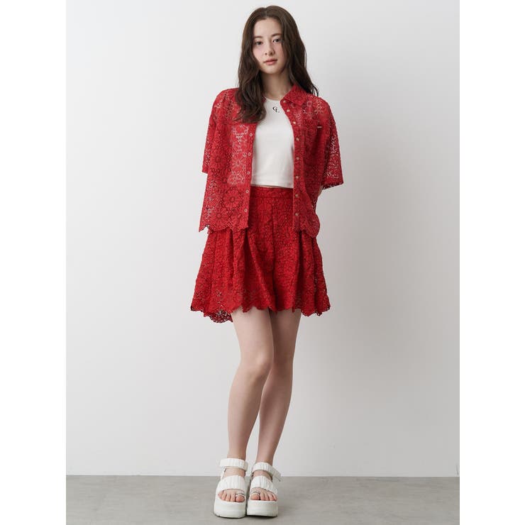 FLOWER LACE CULOTTES/フラワーレースキュロット | CALNAMUR | 詳細画像25 