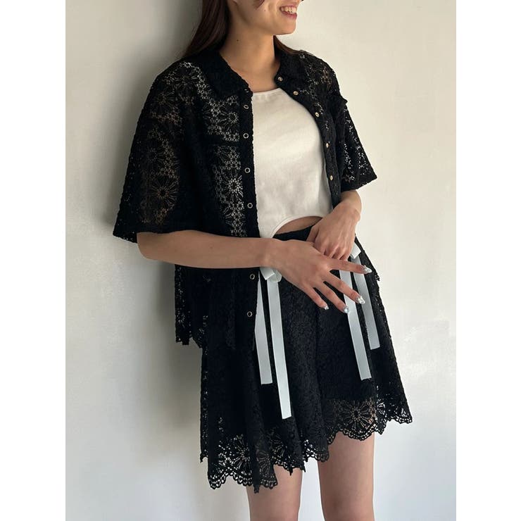 FLOWER LACE CULOTTES/フラワーレースキュロット | CALNAMUR | 詳細画像29 