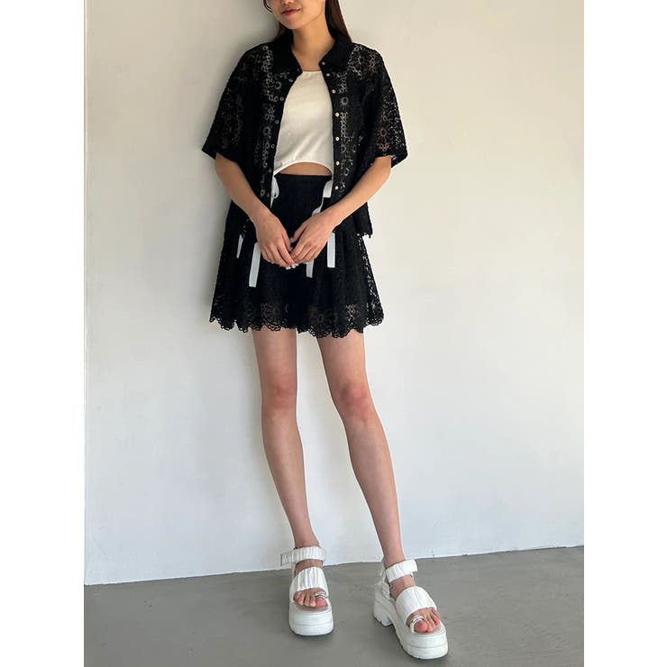 FLOWER LACE CULOTTES/フラワーレースキュロット | CALNAMUR | 詳細画像31 