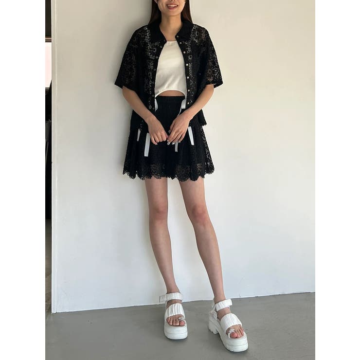 FLOWER LACE CULOTTES/フラワーレースキュロット | CALNAMUR | 詳細画像32 