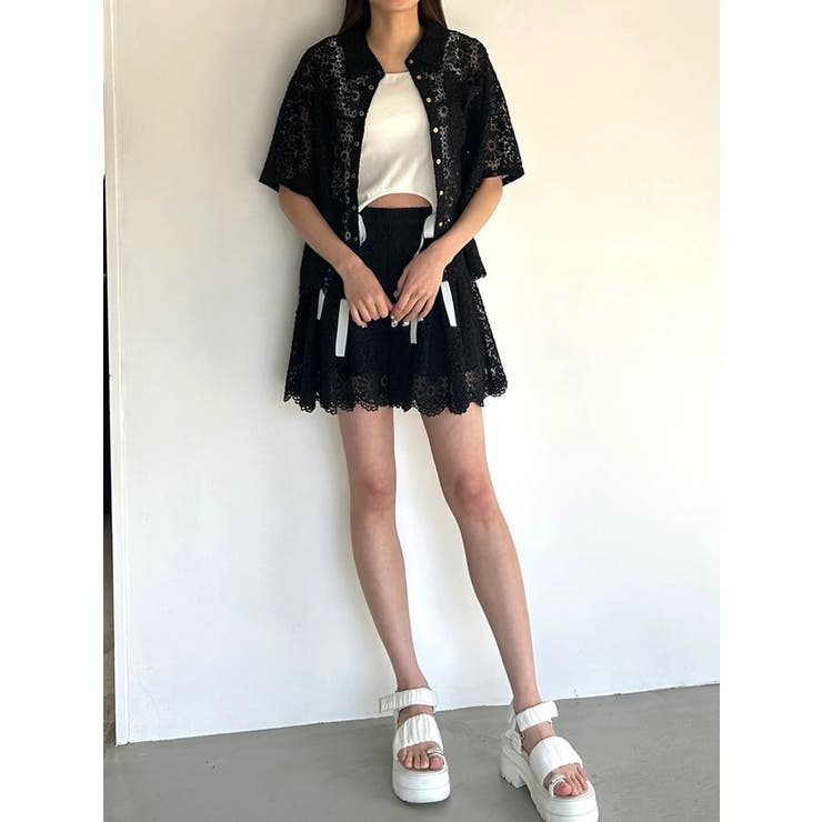 FLOWER LACE CULOTTES/フラワーレースキュロット | CALNAMUR | 詳細画像34 