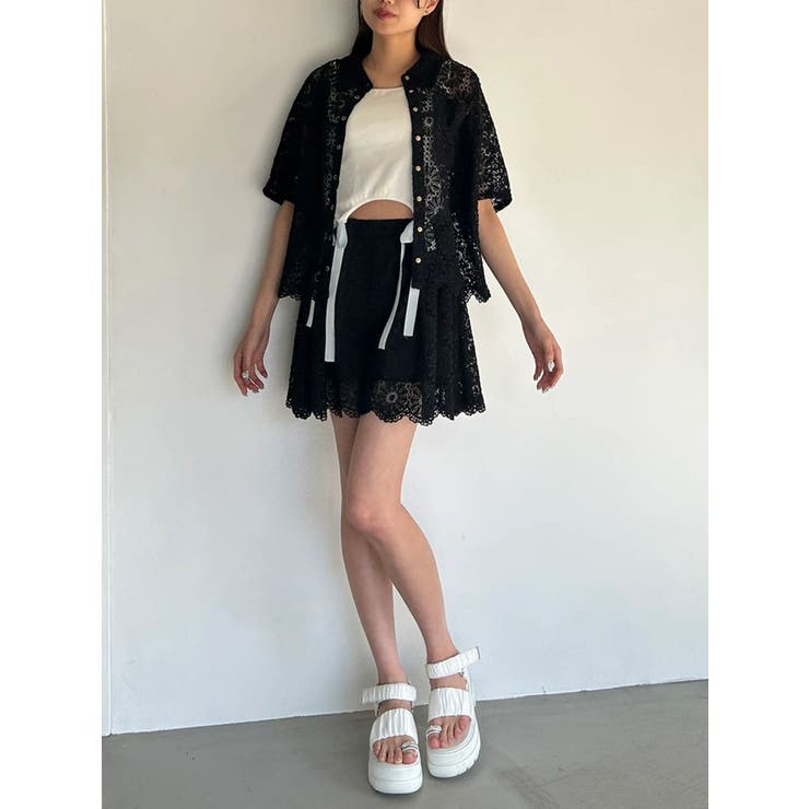 FLOWER LACE CULOTTES/フラワーレースキュロット | CALNAMUR | 詳細画像35 