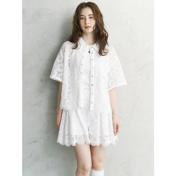 FLOWER LACE CULOTTES/フラワーレースキュロット | CALNAMUR | 詳細画像9 