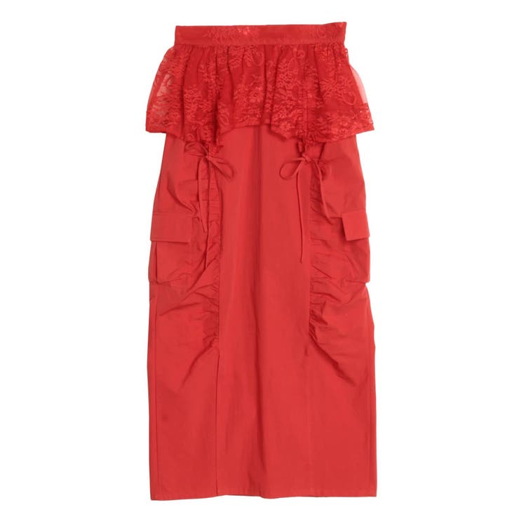 レッド | 2WAY LACE OVER | CALNAMUR