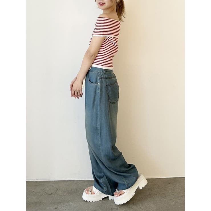 LAYERED LOOSE DENIM/レイヤードルーズデニム[品番：MKSW0063337