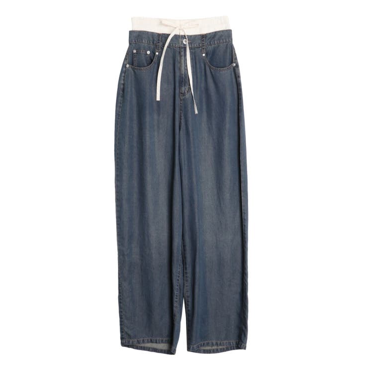 インディゴ | LAYERED LOOSE DENIM/レイヤードルーズデニム | CALNAMUR