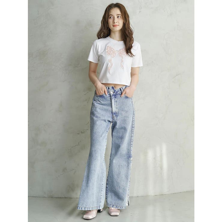 DENIM LINE SLIT PANTS/デニムラインスリットパンツ | CALNAMUR | 詳細画像14 