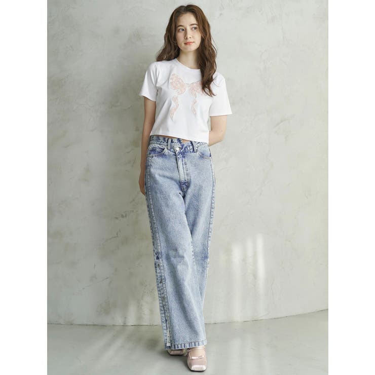 DENIM LINE SLIT PANTS/デニムラインスリットパンツ | CALNAMUR | 詳細画像15 