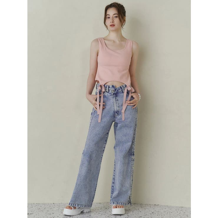 DENIM LINE SLIT PANTS/デニムラインスリットパンツ | CALNAMUR | 詳細画像22 