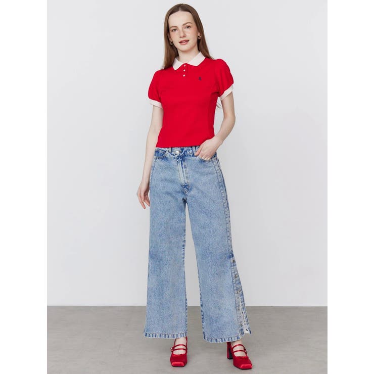 DENIM LINE SLIT PANTS/デニムラインスリットパンツ | CALNAMUR | 詳細画像25 