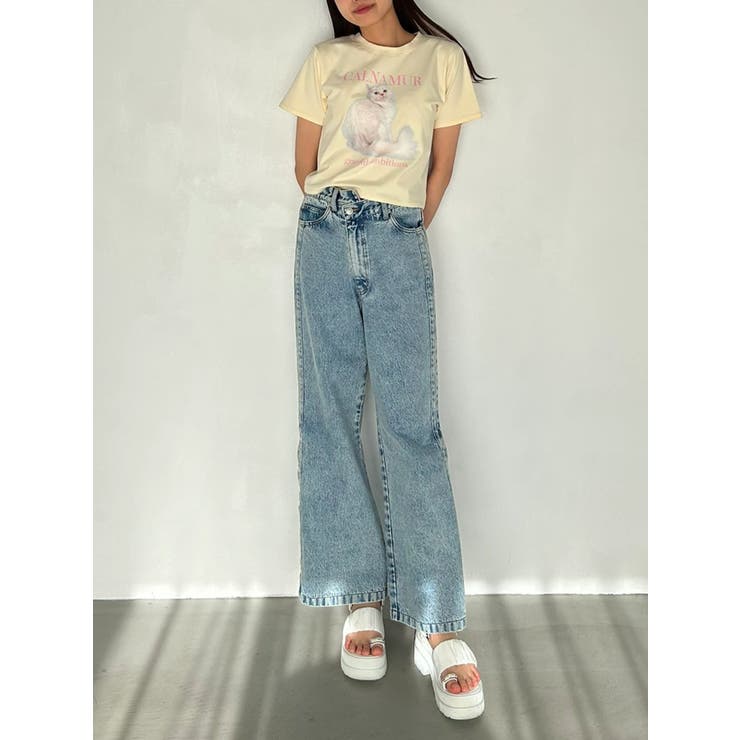 DENIM LINE SLIT PANTS/デニムラインスリットパンツ | CALNAMUR | 詳細画像33 