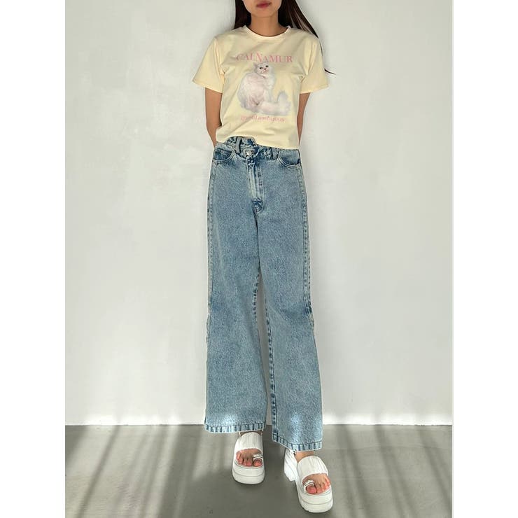 DENIM LINE SLIT PANTS/デニムラインスリットパンツ | CALNAMUR | 詳細画像35 