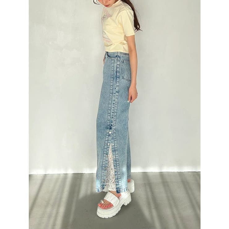 DENIM LINE SLIT PANTS/デニムラインスリットパンツ | CALNAMUR | 詳細画像36 
