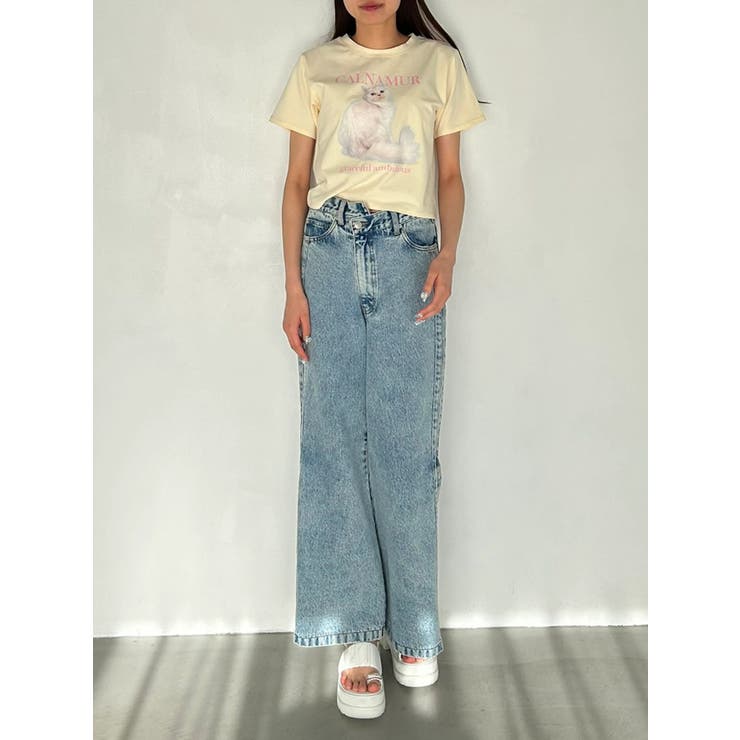 DENIM LINE SLIT PANTS/デニムラインスリットパンツ | CALNAMUR | 詳細画像37 