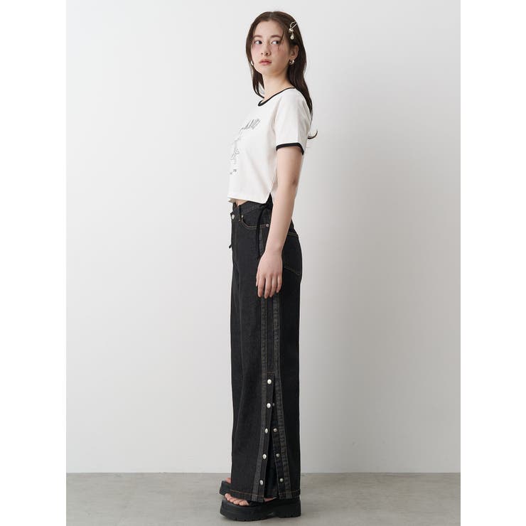 DENIM LINE SLIT PANTS/デニムラインスリットパンツ | CALNAMUR | 詳細画像8 