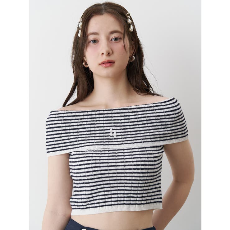 BOEDER OFFSHOULDER KNIT | CALNAMUR | 詳細画像4 