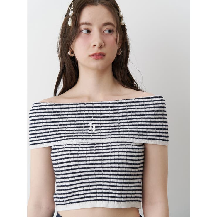 BOEDER OFFSHOULDER KNIT | CALNAMUR | 詳細画像5 