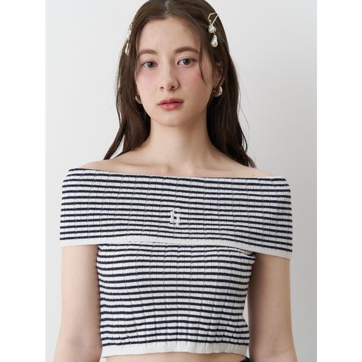 BOEDER OFFSHOULDER KNIT | CALNAMUR | 詳細画像6 