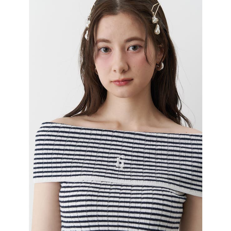BOEDER OFFSHOULDER KNIT | CALNAMUR | 詳細画像8 