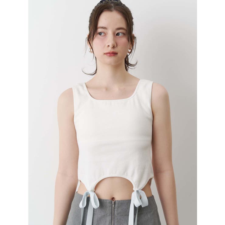 CUP IN RIBBON TANK TOP/カップインリボンタンクトップ | CALNAMUR | 詳細画像13 