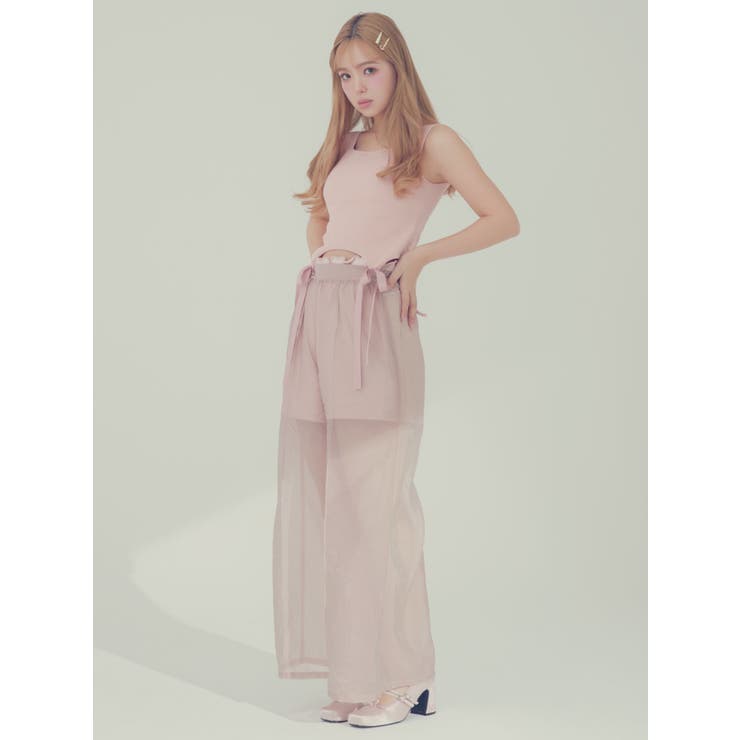 CUP IN RIBBON TANK TOP/カップインリボンタンクトップ | CALNAMUR | 詳細画像3 